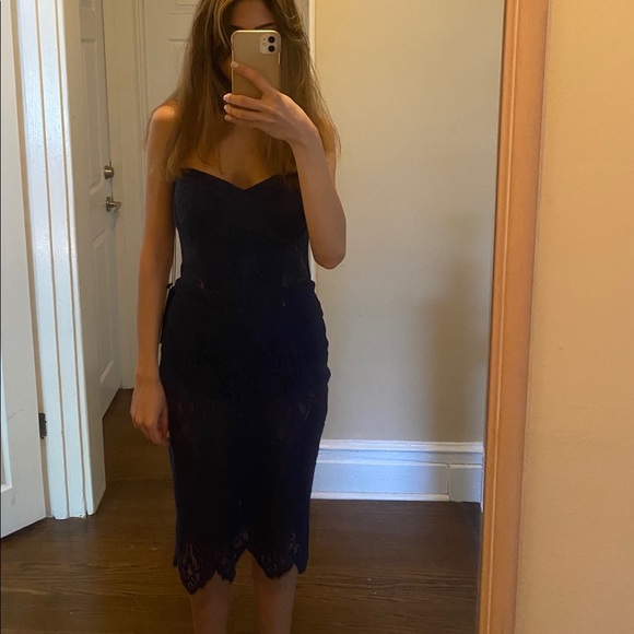 For Love & Lemons Bustier Lace Dress - Picture 3 of 4